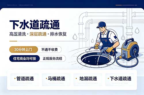 大石桥下水道疏通